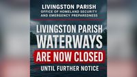 Proclamation of Emergency closes Livingston Parish waterways as rising water levels cause flooding