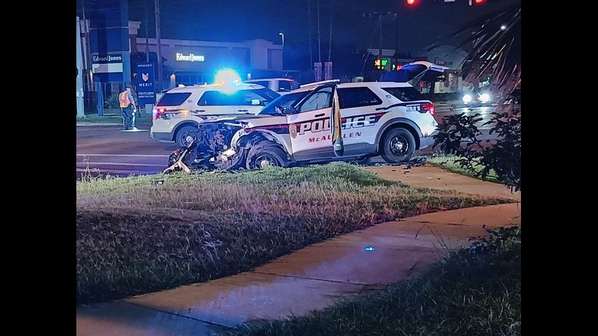 McAllen police unit involved in car crash