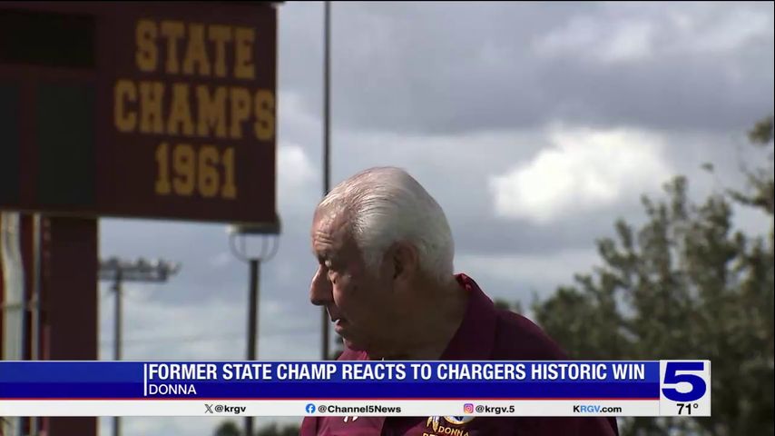 Former quarterback for Donna HS 1961 state championship team reacts to Charger’s historic performance