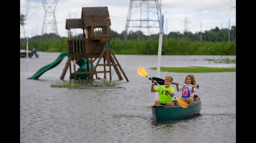 Francine weakens and moves inland after lashing Louisiana