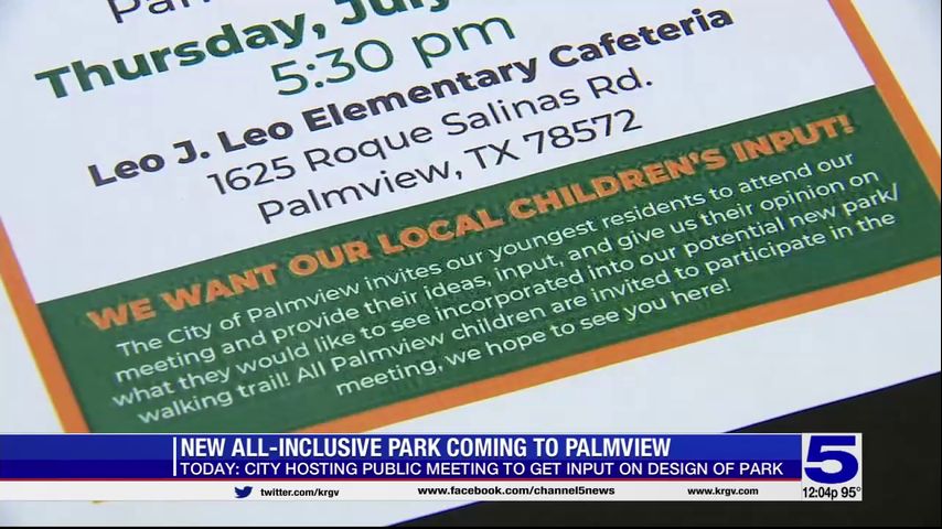 Residents of Palmview can give input for new all-inclusive park