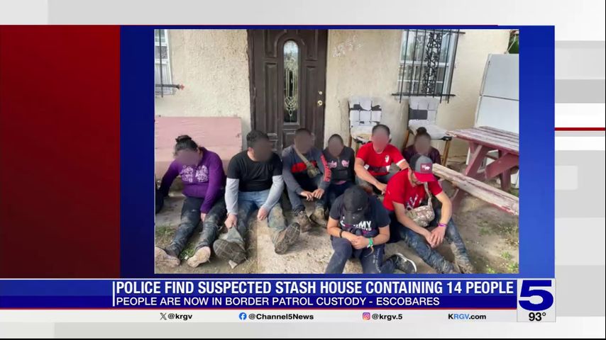 Escobares police apprehend 14 migrants at suspected stash house