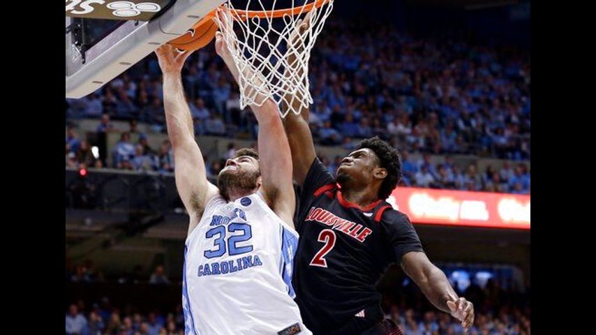 Louisville stuns No. 12 North Carolina 83-62 on the road