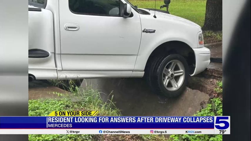 5 On Your Side: Mercedes resident looking for answers after driveway ...