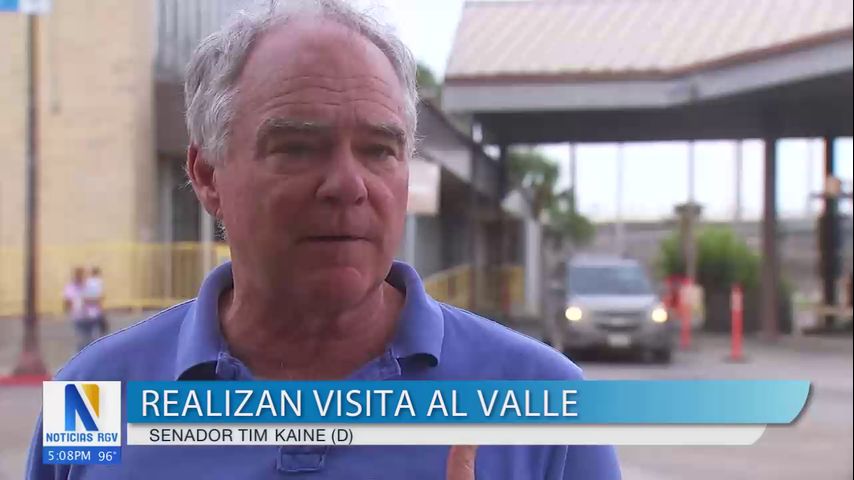 Tim Kaine, senador de Virginia, visita Brownsville para debatir sobre el contrabando de fentanilo