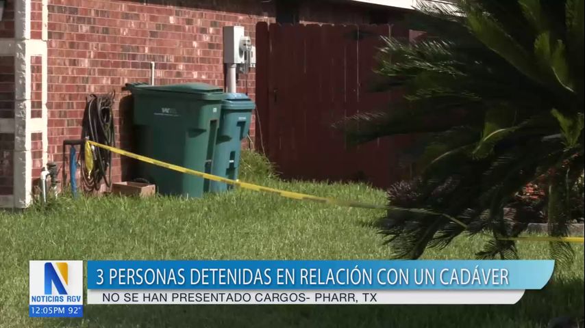 Detienen a tres personas en Pharr sospechosas de asesinato