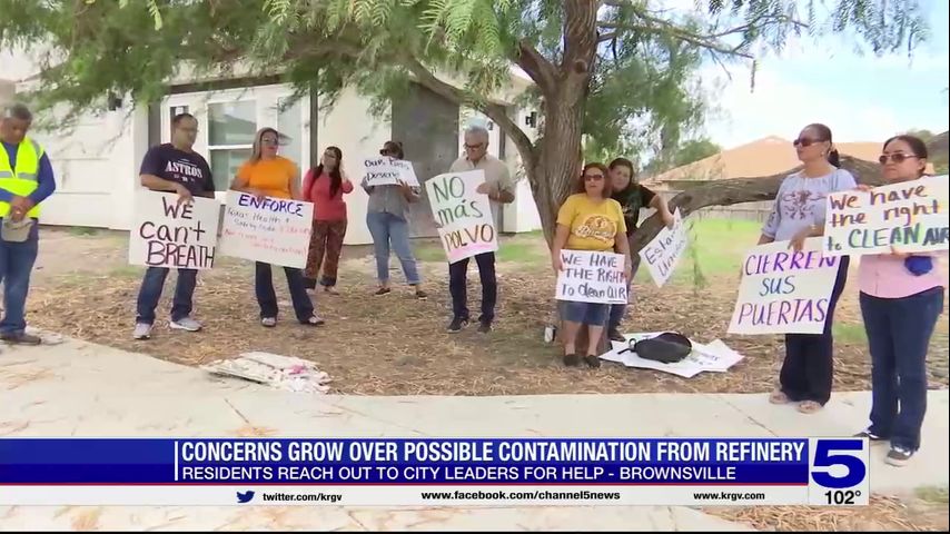 Brownsville residents concerned over possible contamination from refinery