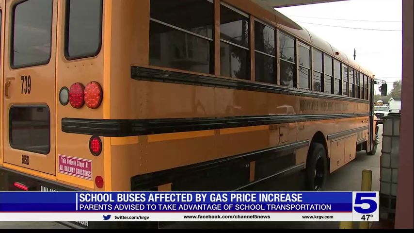 Valley school buses affected by gas price increase