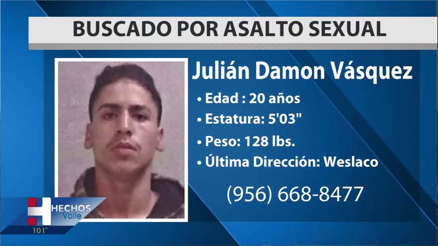 Condado de Hidalgo busca a hombre acusado de agresión sexual