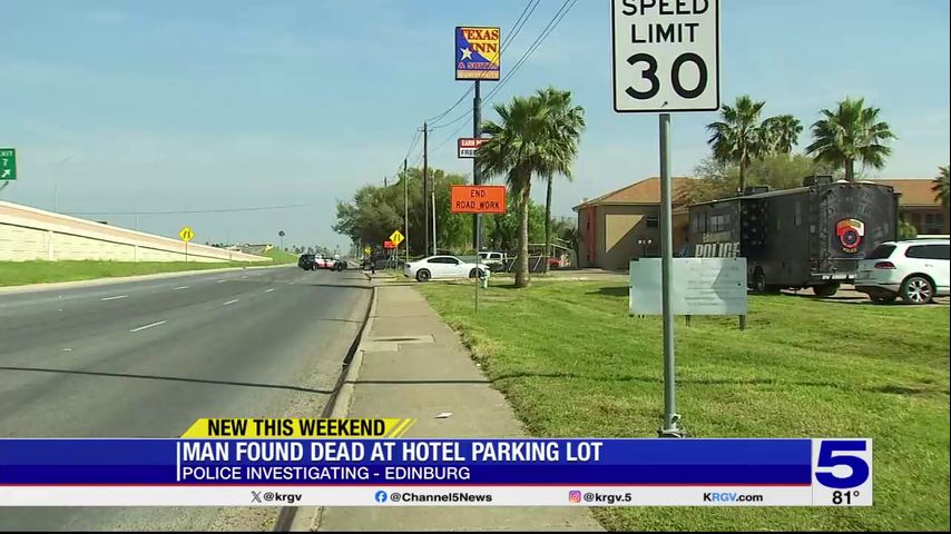 Shooting investigation underway after man found dead in parking lot of Edinburg hotel