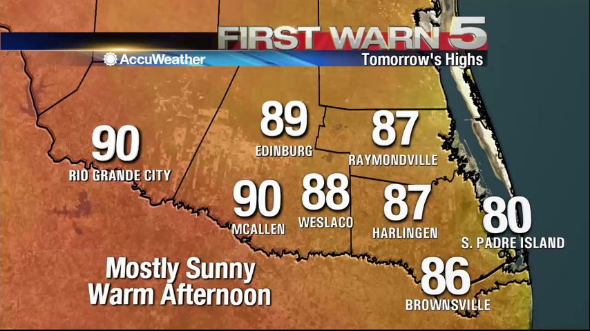 Saturday's Weather 10 p.m.