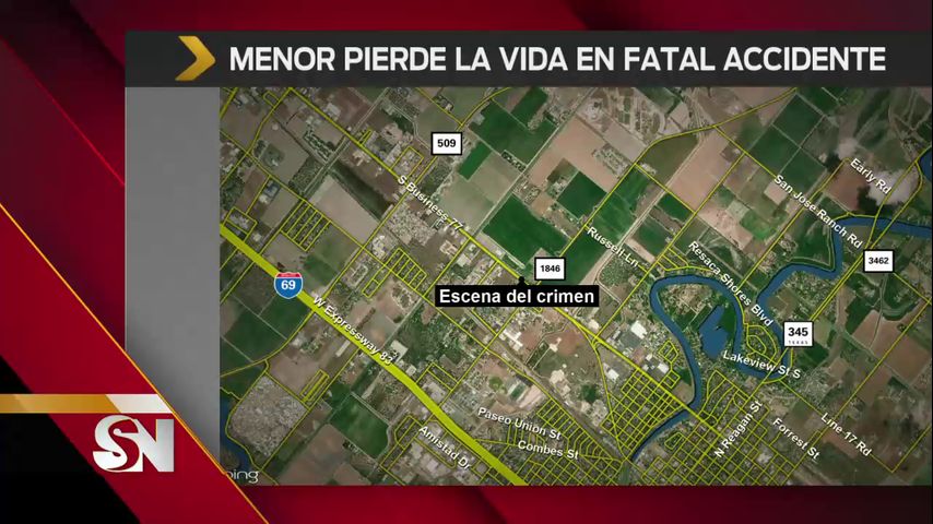 Niña de 9 años muere tras accidente vehicular en San Benito