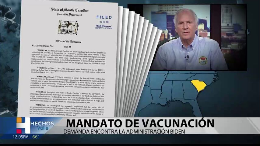 Estados demandan a gobierno de Biden por requisito de vacuna