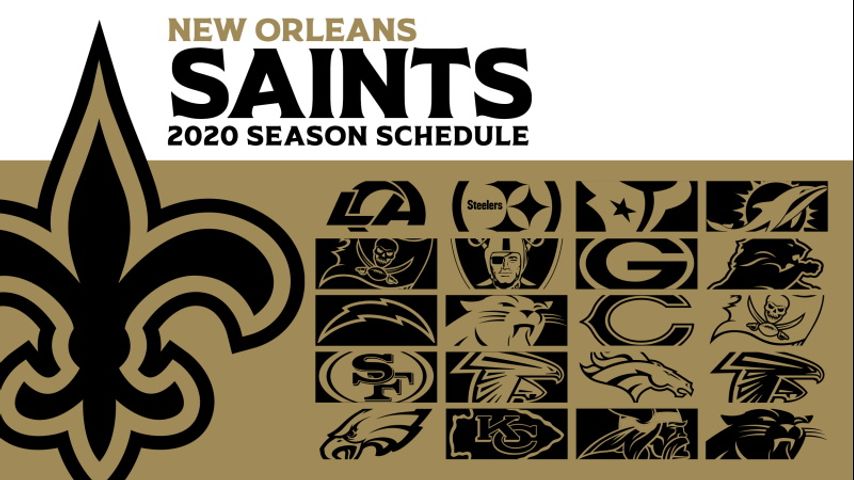 Saints' 2020 games include 4 prime time match-ups; see the full schedule  here