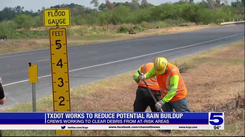 TxDOT working to reduce potential rain buildup on the roads