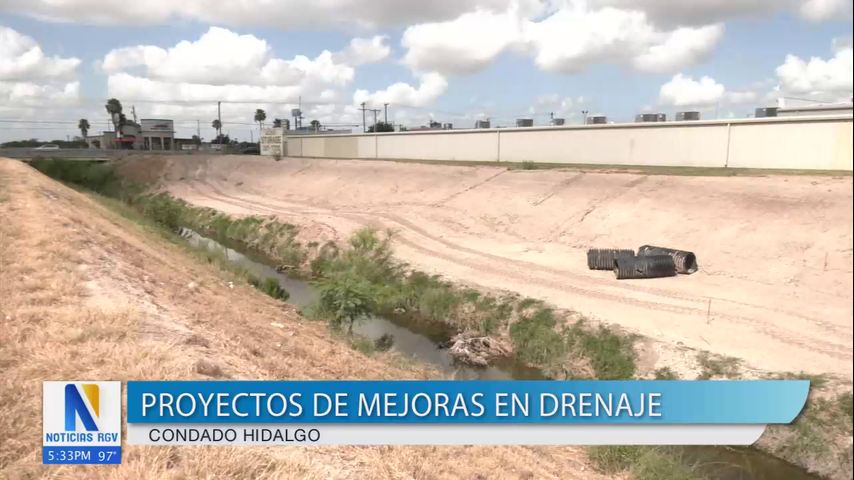 Inician proyectos de drenaje en el condado Hidalgo
