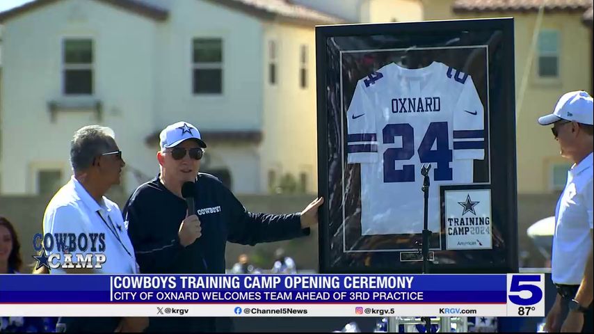 Opening ceremony held for Dallas Cowboys training camp