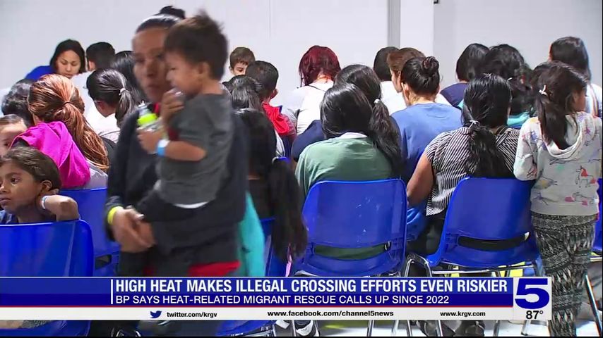 Migrants continue crossing into the country despite extreme heat conditions