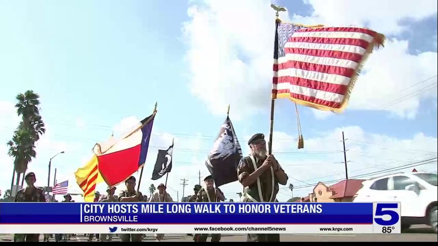 Veterans march held in Brownsville