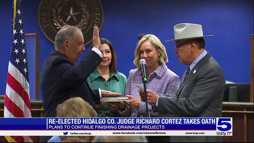 Cortez sworn in as Hidalgo County judge for second term