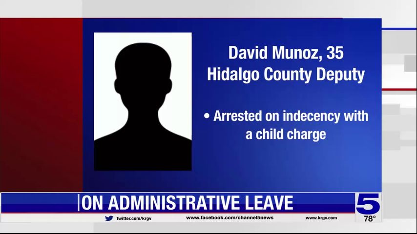 Hidalgo County Sheriff's Office deputy arrested on indecency with a child charge, placed on administrative leave