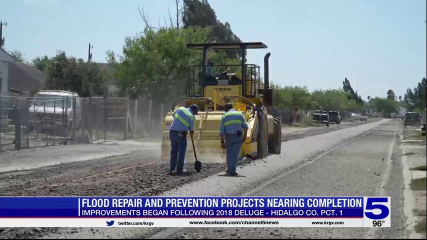 Hidalgo County Precinct 1 nearing completion of flood repair project in Donna colonia