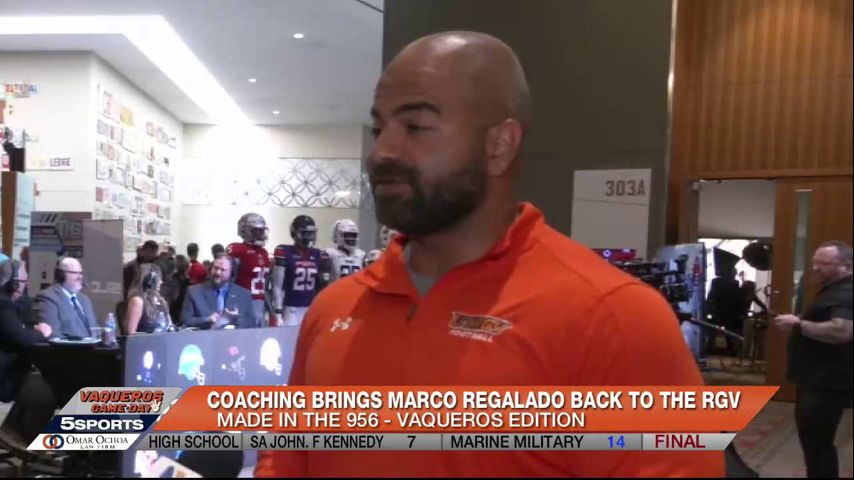 Made in the 956 - Vaqueros Edition: Coaching brings Marcos Regalado back to the Valley