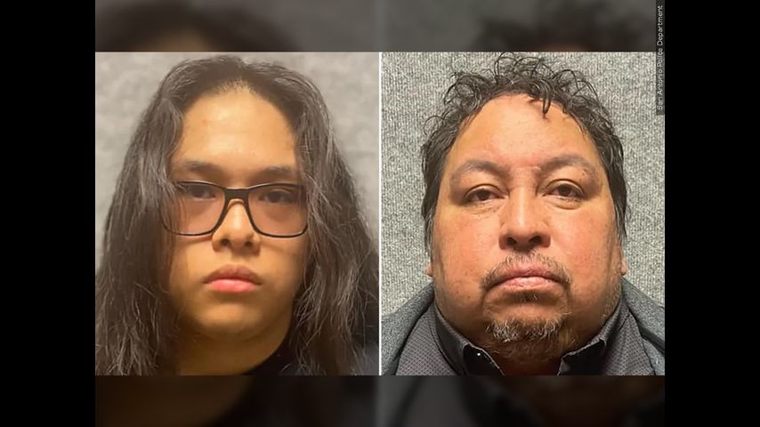 A Texas father and son are arrested in the killings of a pregnant woman and her boyfriend