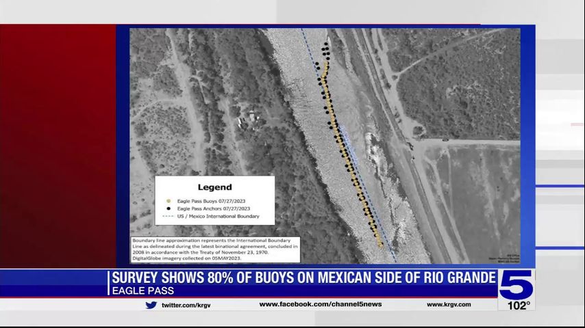 Biden Administration claims buoys in Eagle Pass are on Mexican side of the Rio Grande