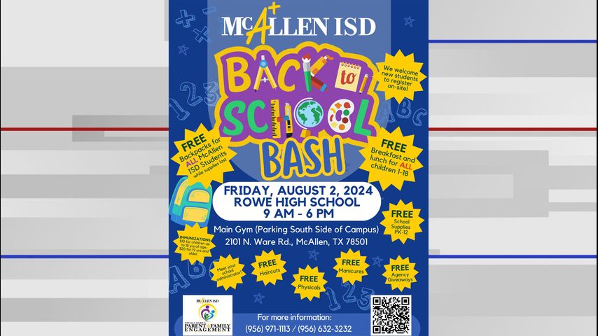 McAllen ISD holding back to school bash