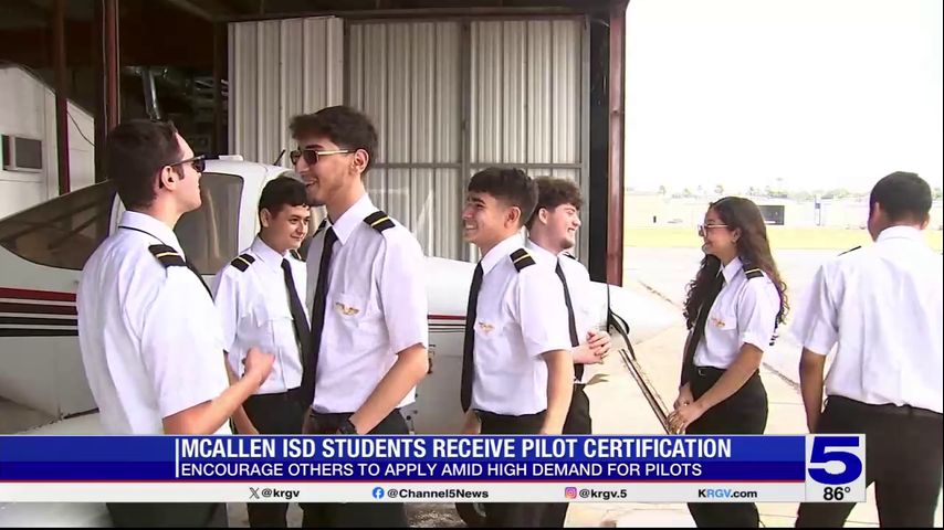 McAllen ISD students complete pilot certification program
