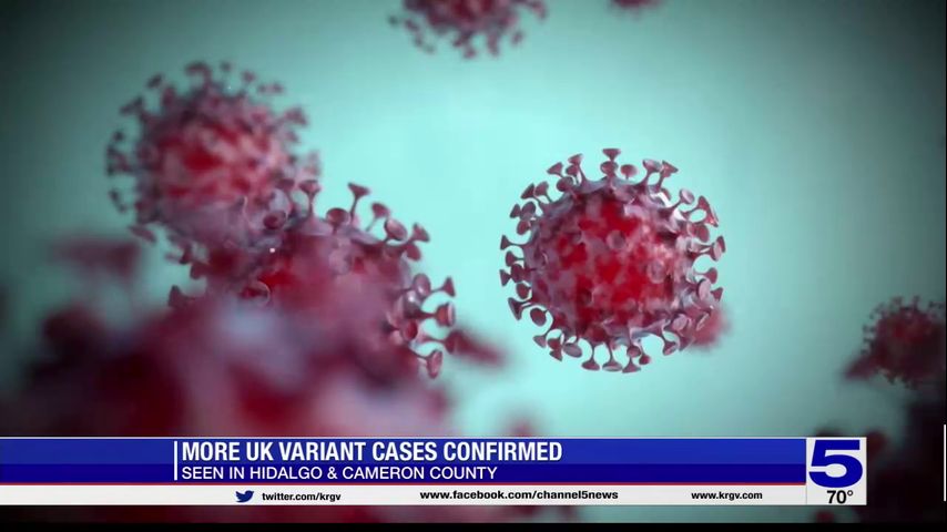 5 cases of COVID-19 UK variant found in Cameron County, Texas DSHS confirms