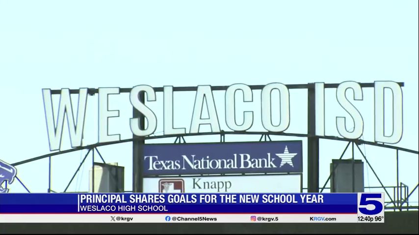 Weslaco High School principal shares goals for new school year