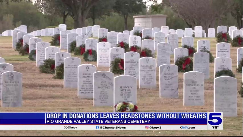 Drop in donations leaves Valley veterans headstones without wreaths