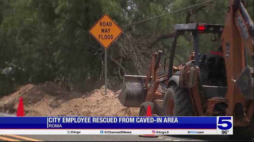 Roma city employee rescued after cave-in at work site