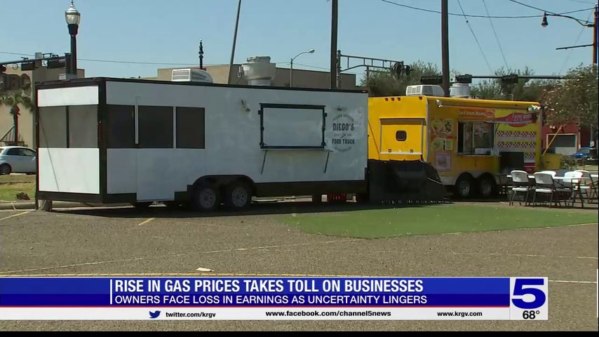 Rise in gas prices take toll on Valley food trucks