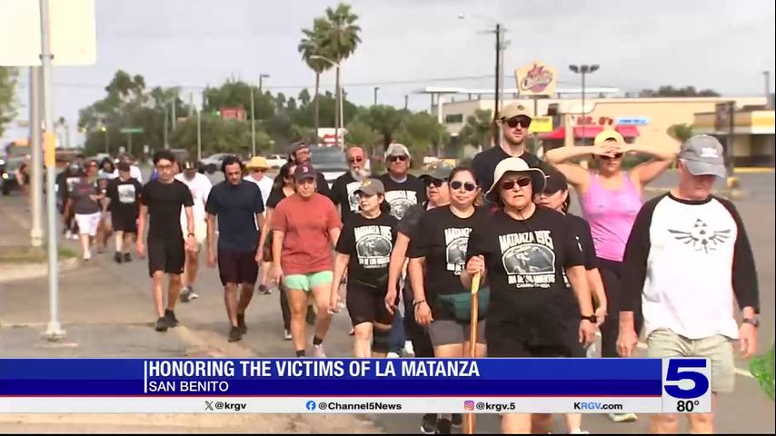 Memorial walk held in San Benito for victims of 1915 massacre