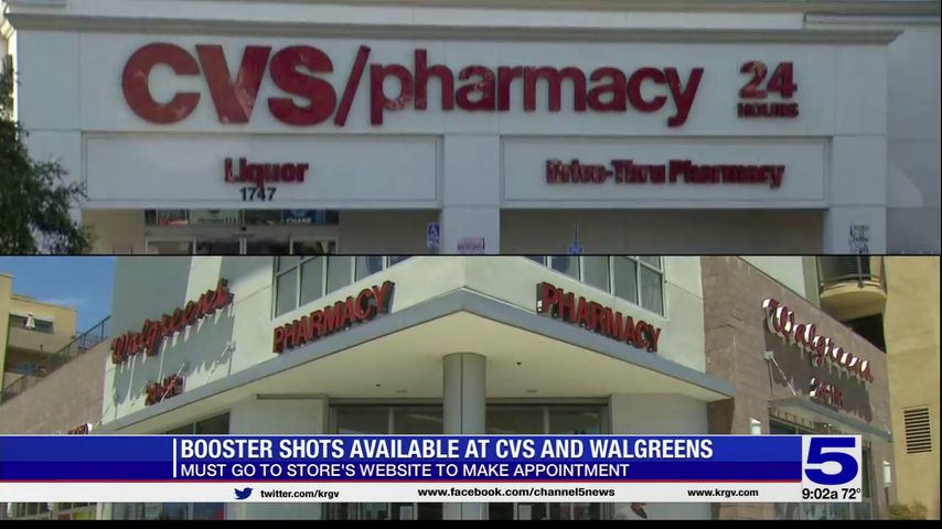 Booster shots now available at CVS and Walgreens