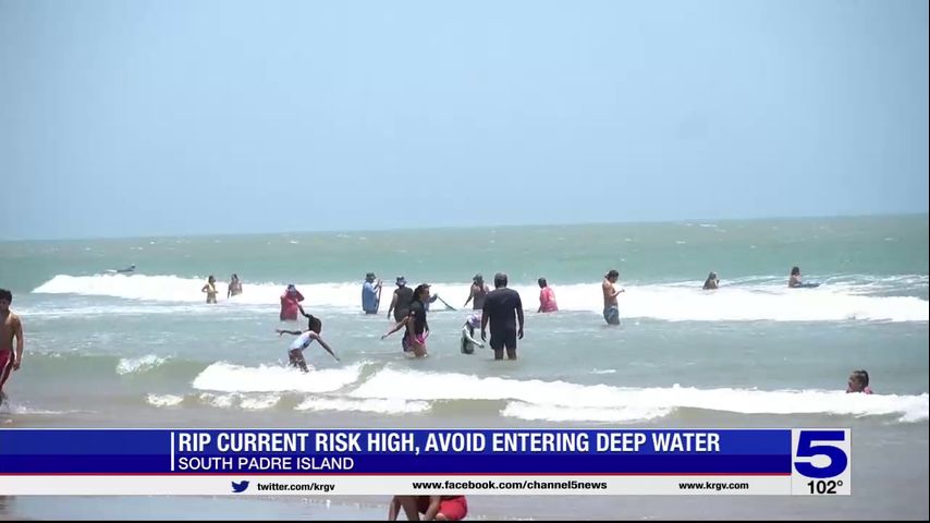 Rip current risk high at SPI, beach goers asked to avoid entering deep water