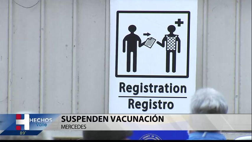 Suspenden vacunación en Mercedes