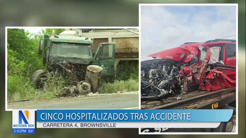 Cuatro personas hospitalizadas tras fuerte accidente vehicular cerca de SpaceX en Brownsville