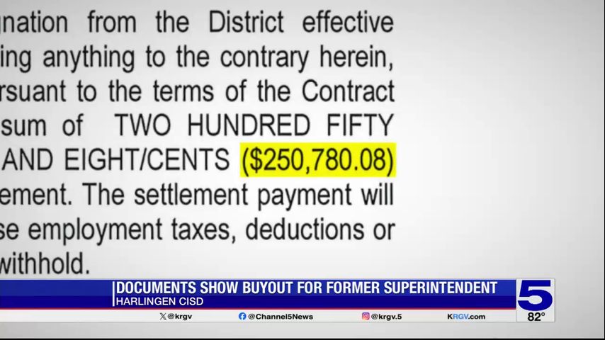 Documents show buyout of former Harlingen CISD superintendent