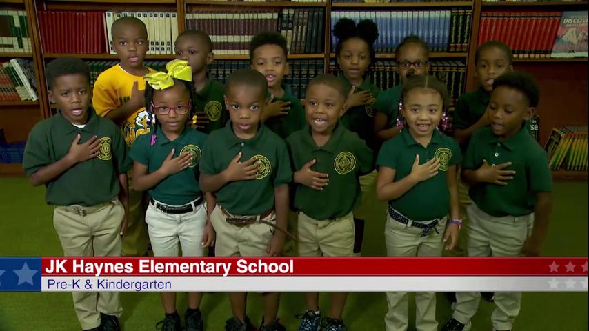 The Pledge of Allegiance: JK Haynes Elementary School - Pre-K