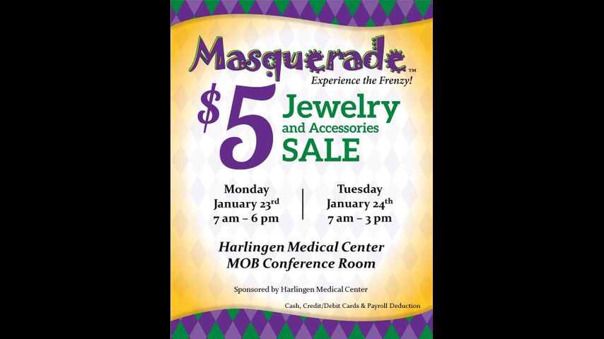 Harlingen Medical Center Hosts $5 Masquerade Jewelry Sale