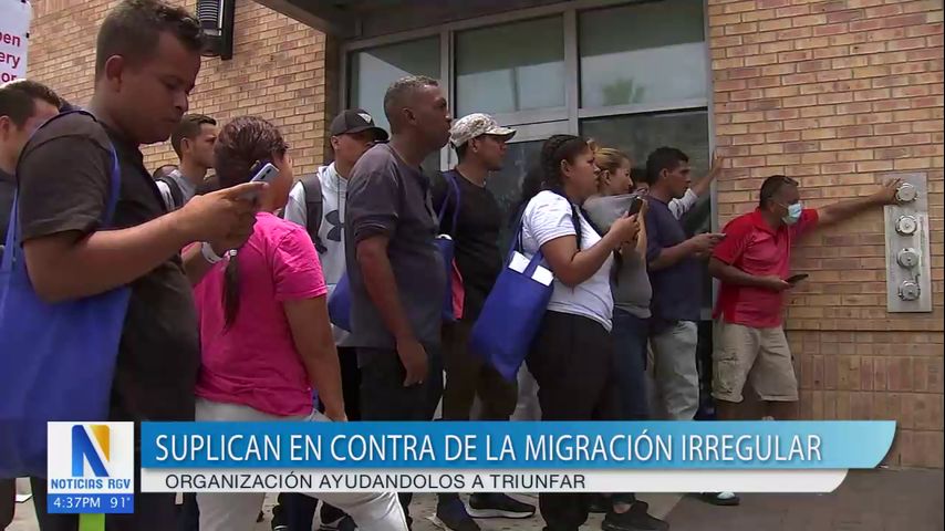 Suplican en contra de la migración irregular