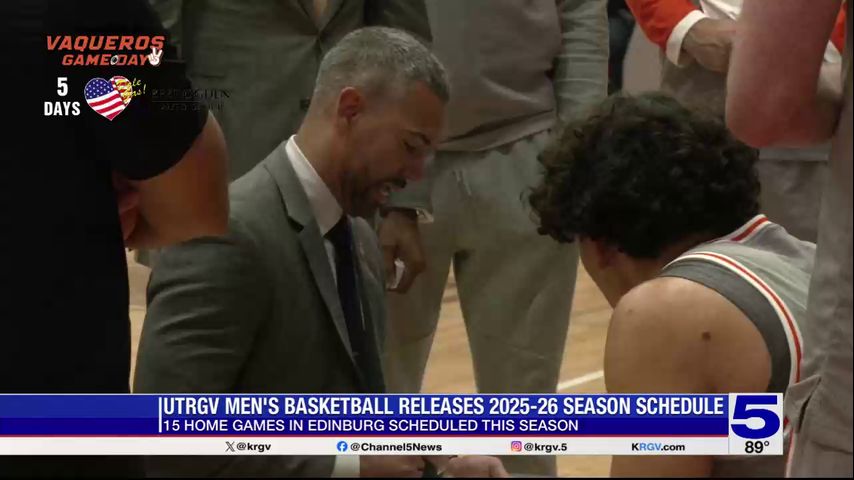 UTRGV releases men's basketball schedule for 2025-26 season