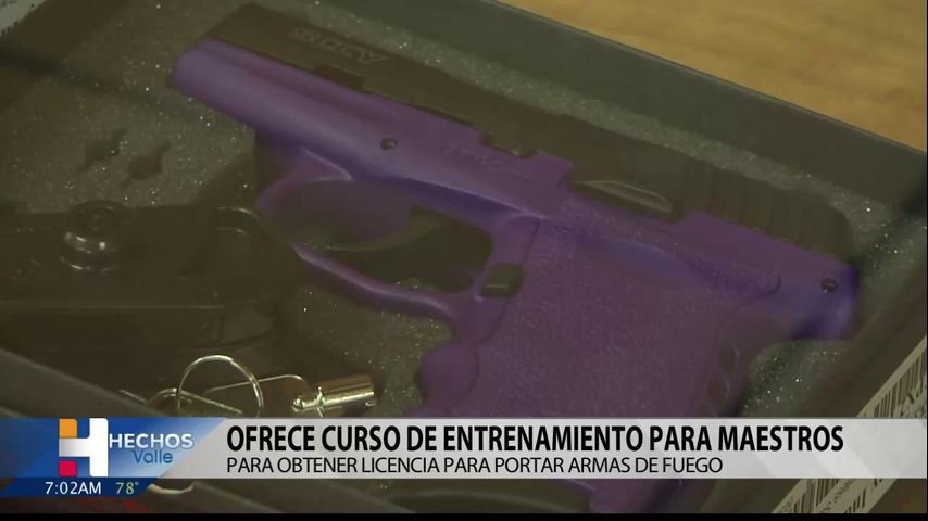 Instructor de armas de fuego del Valle ofrece licencia gratuita para impartir cursos a maestros