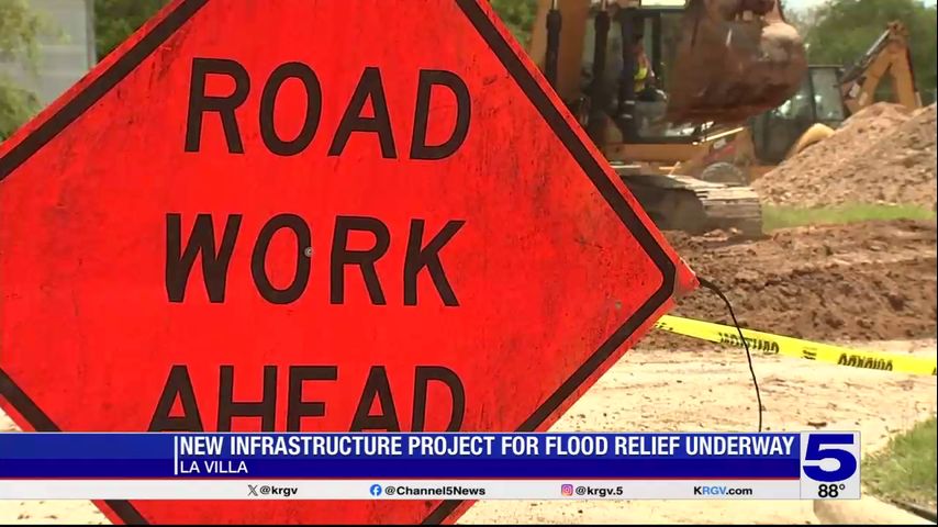 Flood relief infrastructure project underway at La Villa