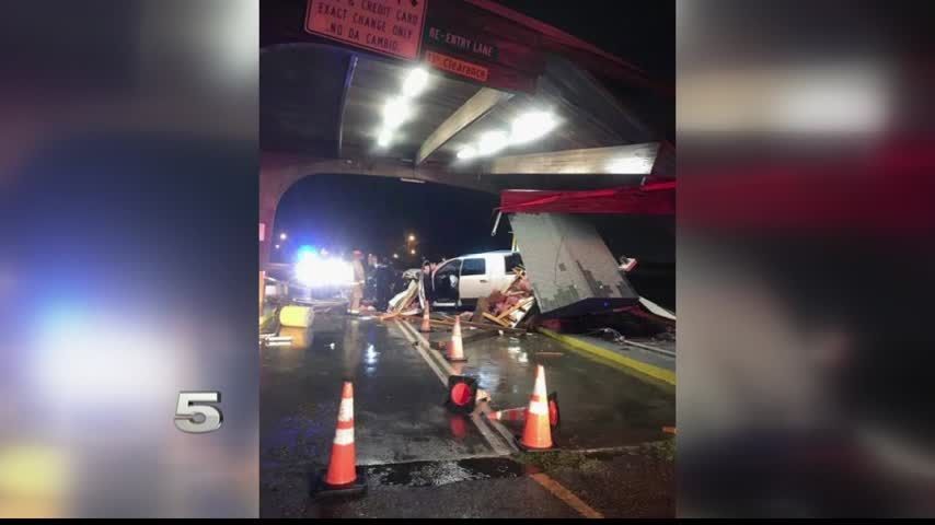 Man Allegedly Destroys Entrance Canopy at Isla Blanca Park